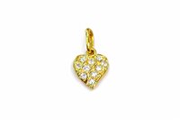 Charm Idee Preziose dal 1987 Dame in Gelbgold Zircone IP.CHK18G/109